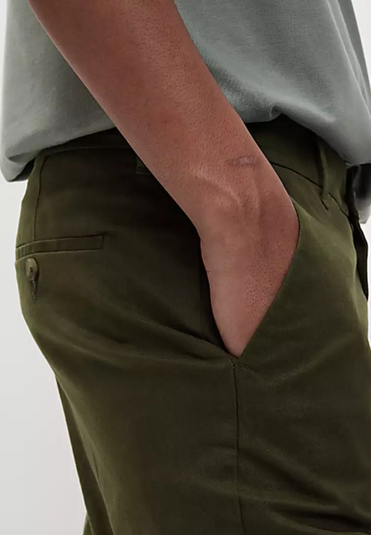 Regular Fit Stretch Chino Shorts