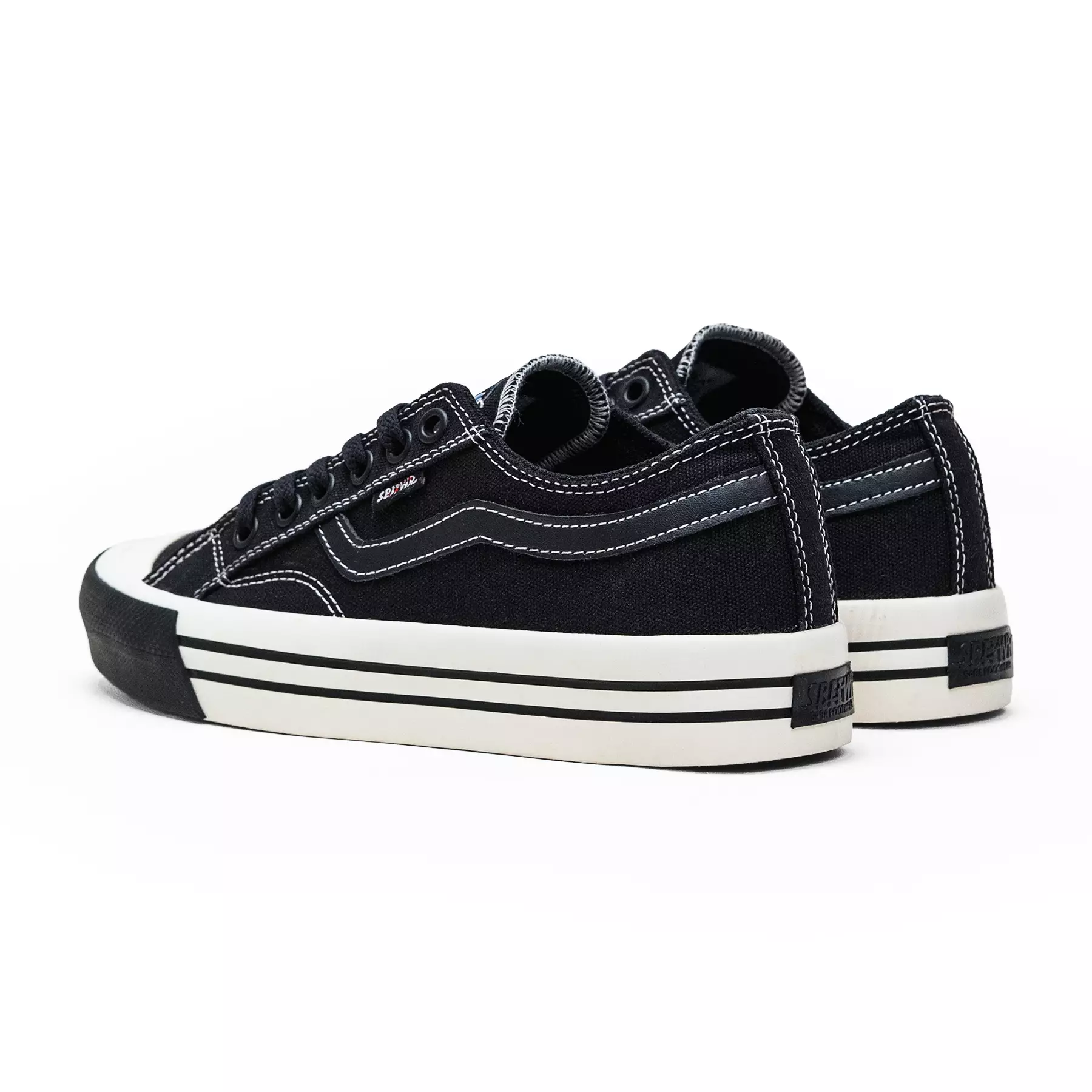 SABA Veloz Low Pro Black White - Sepatu Sneakers Casual Pria Wanita
