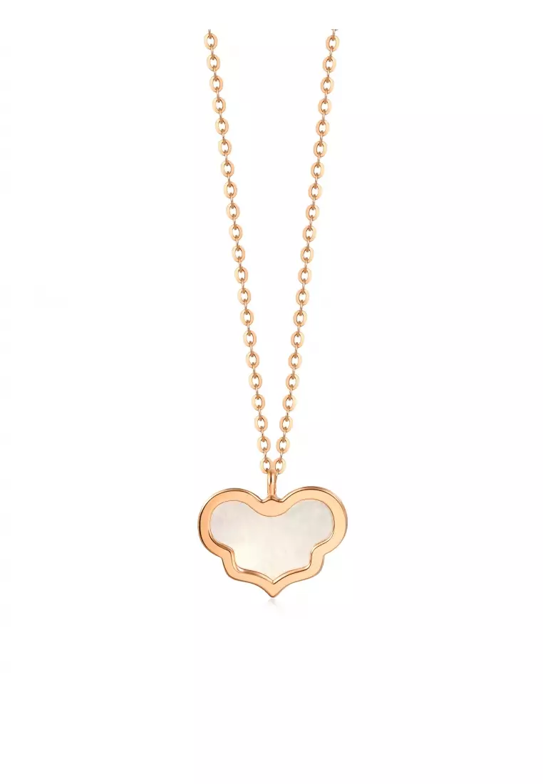 18K Rose Gold Ruyi Necklace for Women 92736N