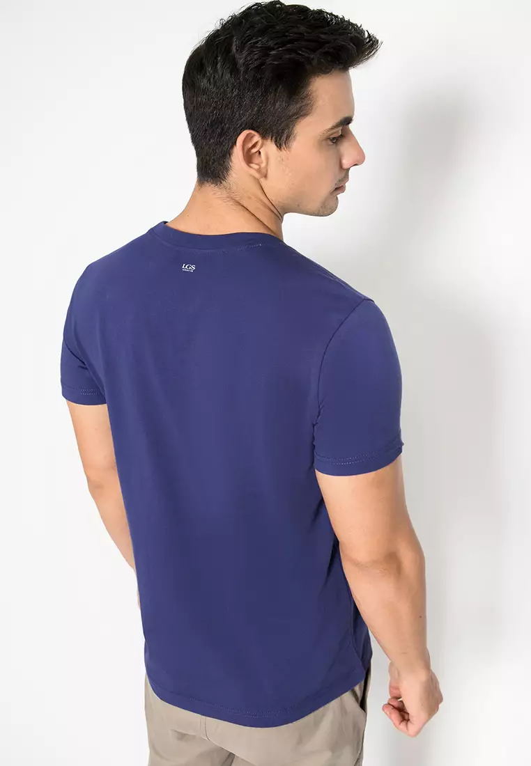 LGS - Kaos Youth Casual - Sablon - Navy - Slim Fit - GTS.878.P154.01.C
