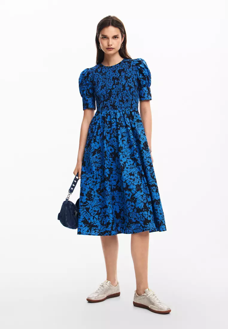 Desigual Woman Floral midi dress.