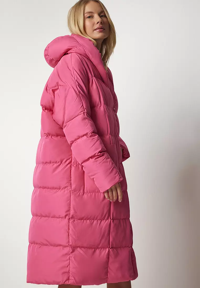 Hooded Long Inflatable Coat