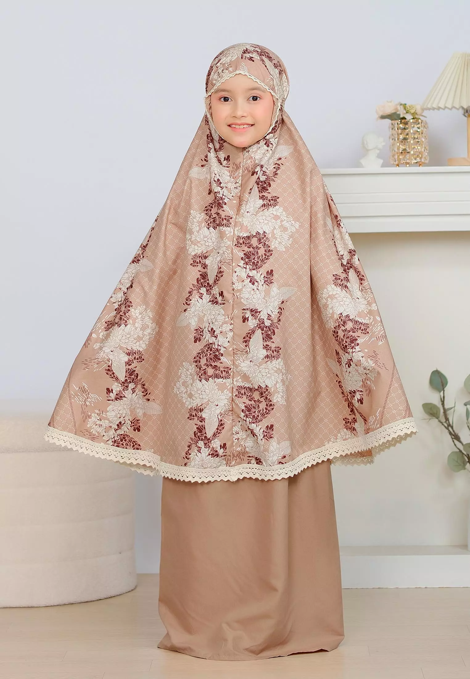 Cotton Bee - Mukena Motif Ananta Sarimbit Prayer Set 2in1 Anak