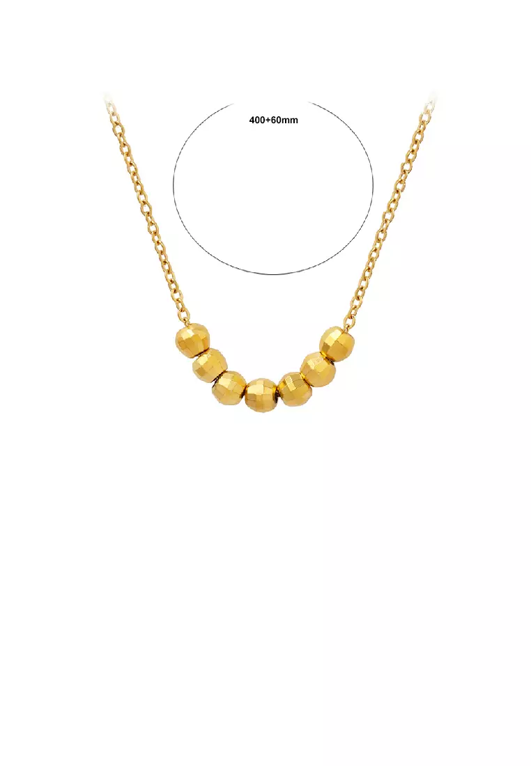 Buy Glamorousky Fashion Simple Plated Gold 316L Stainless Steel