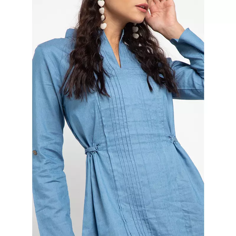 Nabine Denim Dress In Light Blue