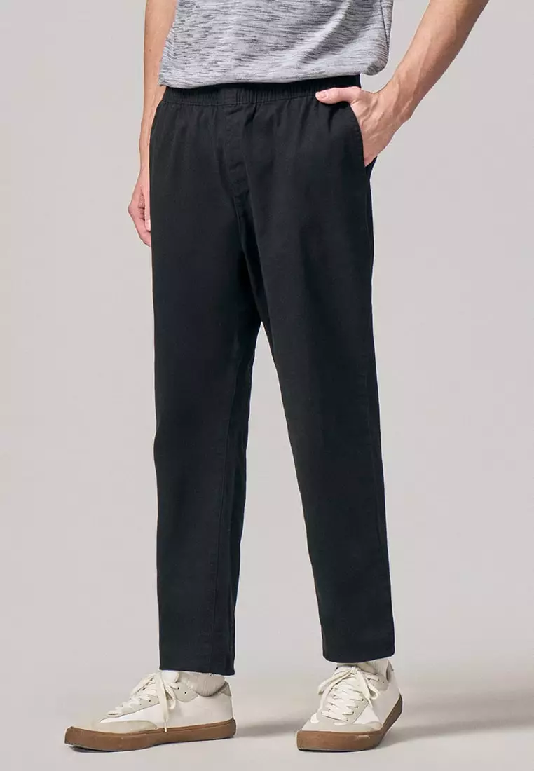 Regular Fit Pull Up Trousers