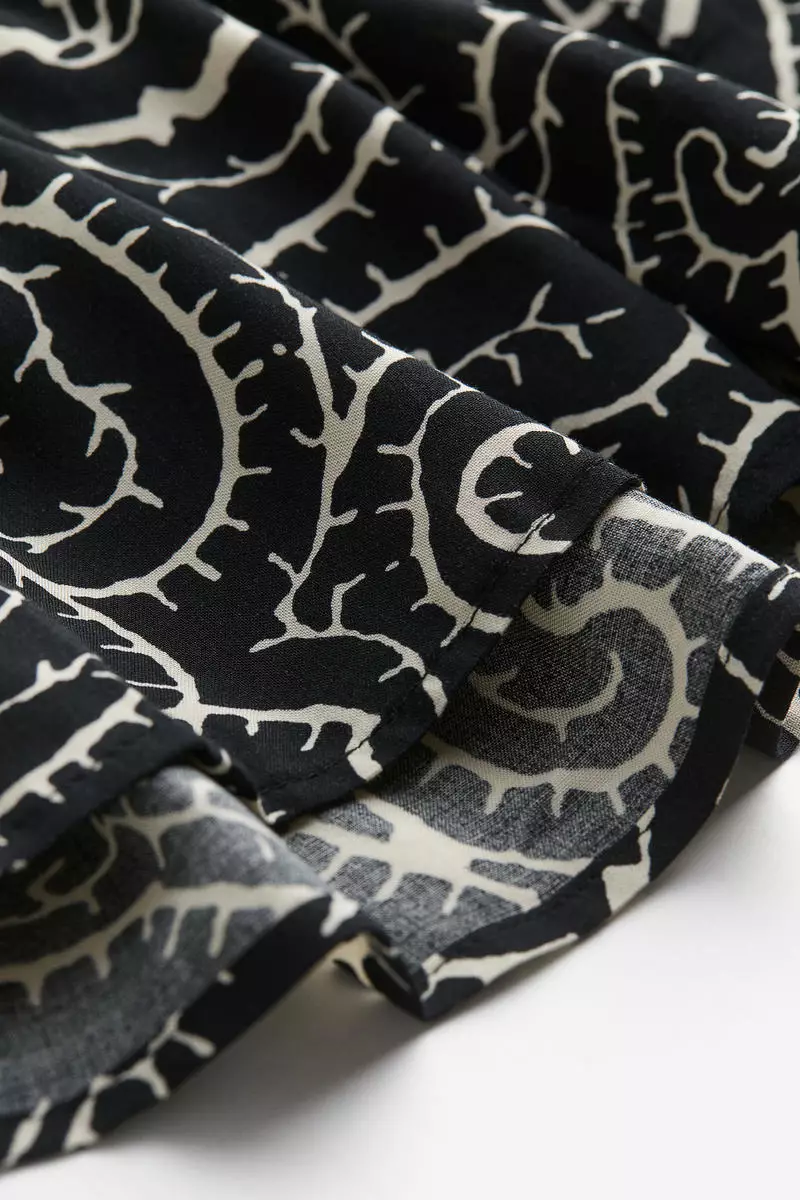 H&m patterned shirt dress sales