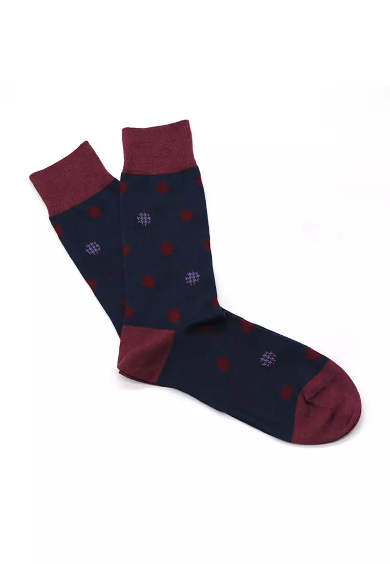 Gay Giano Polka Dot Red Dress Socks