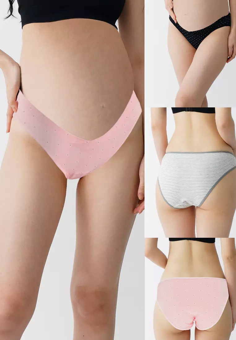 5 Pack Women's Maternity High Waist Underwear Pregnancy Seamless Soft  Hipster Panties Over Bump 