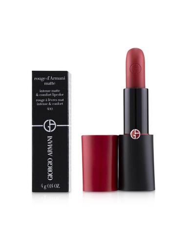Buy Giorgio Armani Giorgio Armani Rouge D Armani Matte Intense Matte Comfort Lipcolor 400 Four Hundred 4g 0 14oz Online On Zalora Singapore
