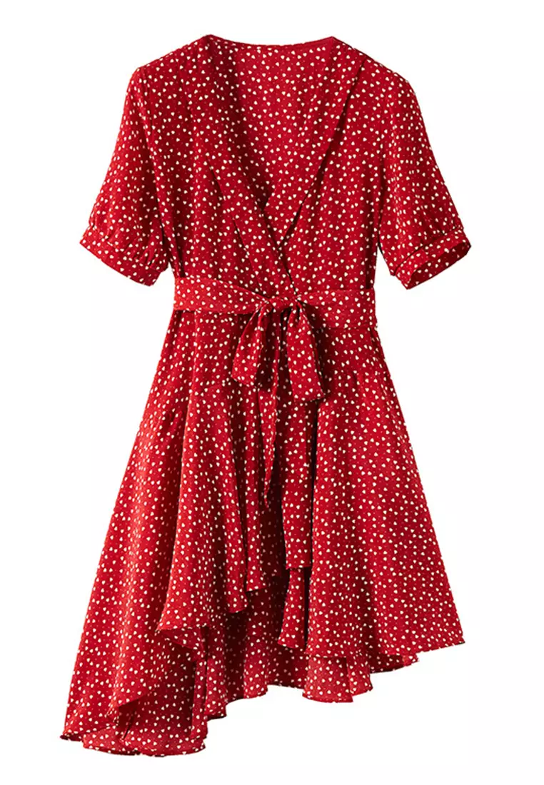 One Piece Floral Tuxedo One Piece Dress A22022539RD