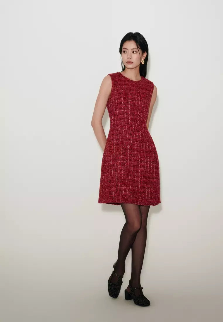 圓領無袖連身裙