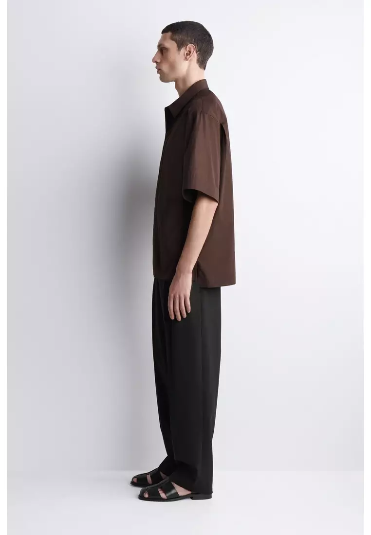 TAILORED SHORT-SLEEVED COTTON SHIRT