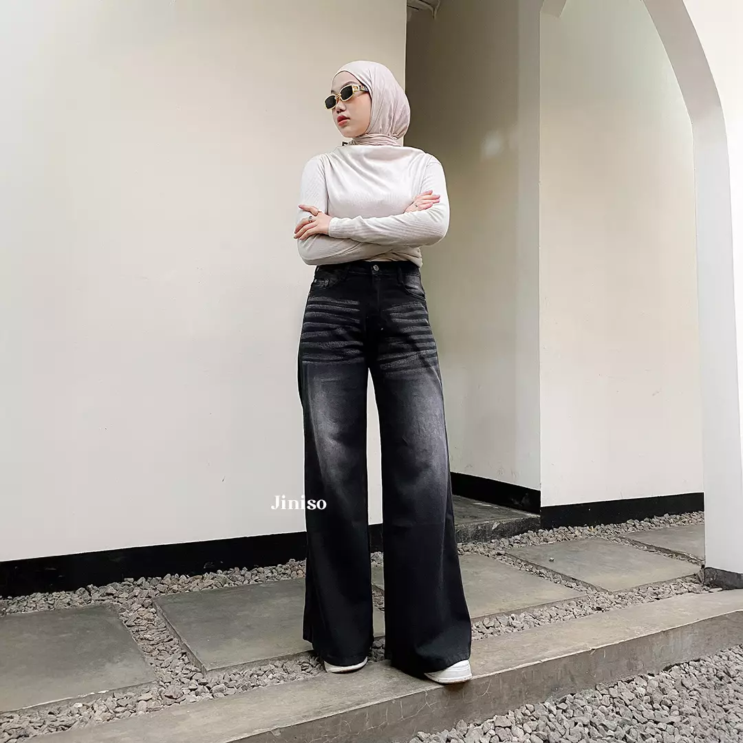 Highwaist Flare Cutbray Jeans 371 DAYOFF