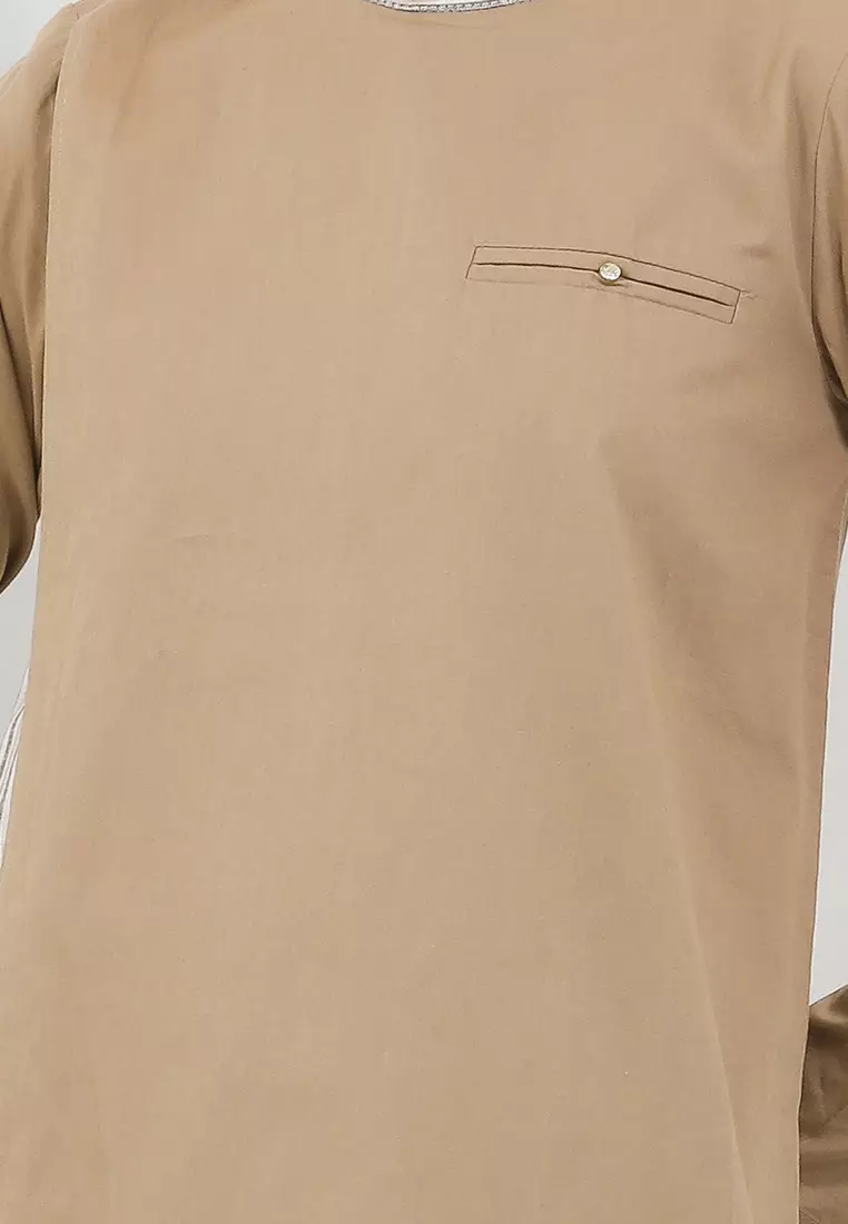 Bardie Assymetrical Tunic In Green Stripes