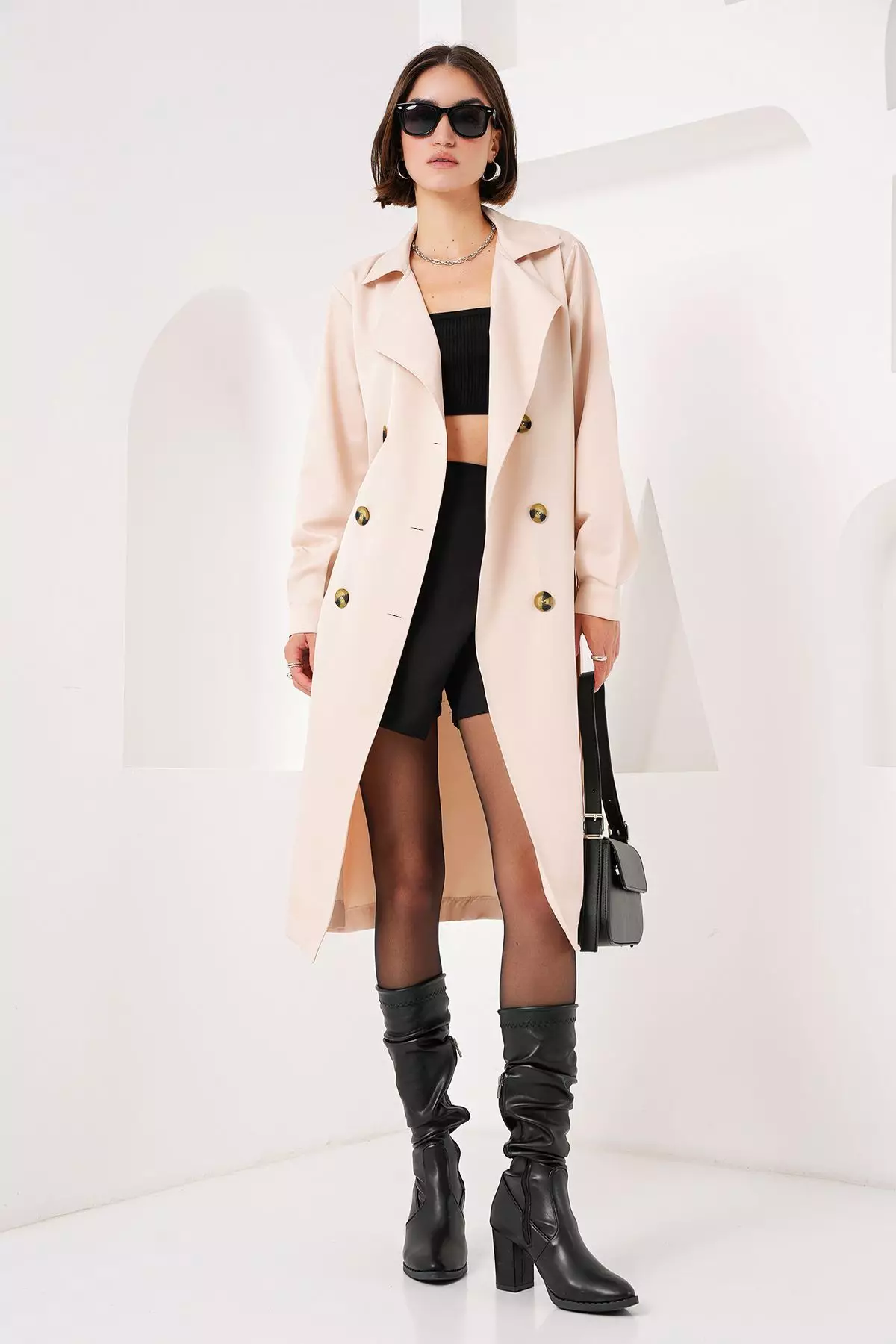 Double-Breasted Trench Coat