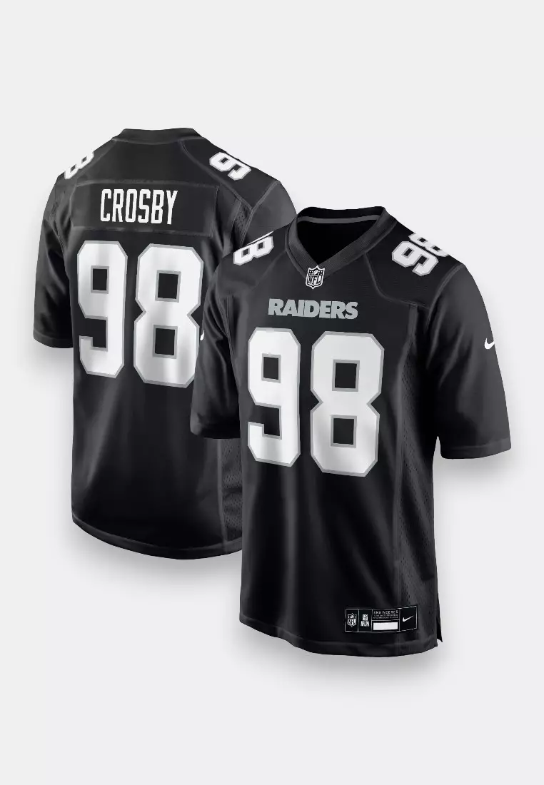 NFL #98 Maxx Crosby Las Vegas Raiders American Football Jersey for Men Carbon Collection [6Q3]