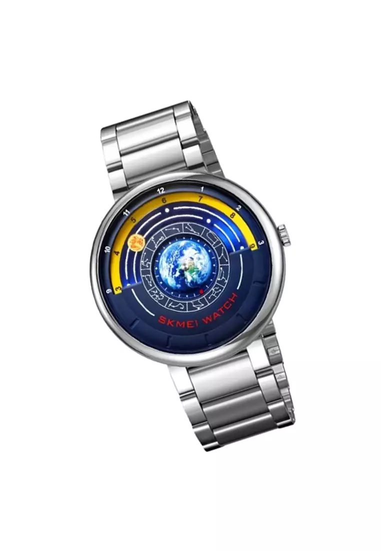 Jam Tangan Analog Pria 2361 Water Resist Stainless Steel ORIGINAL - Silver