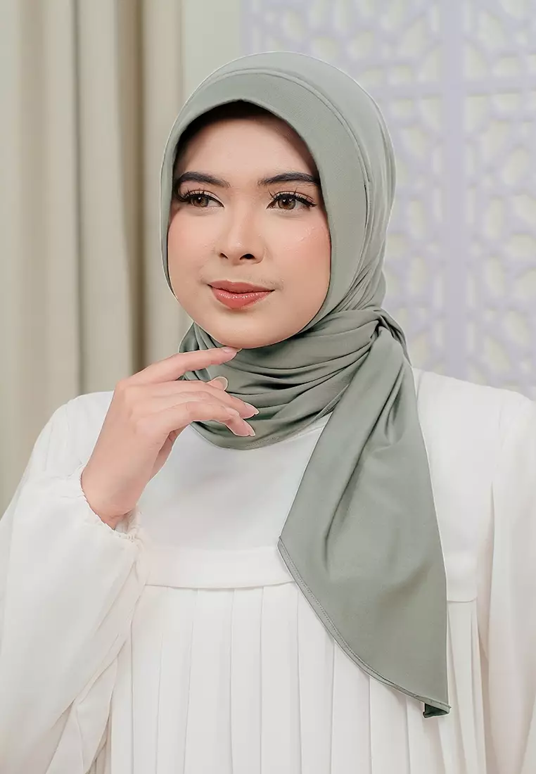 HIJAB INSTAN SOFTPAD AMEENA - PISTACHIO