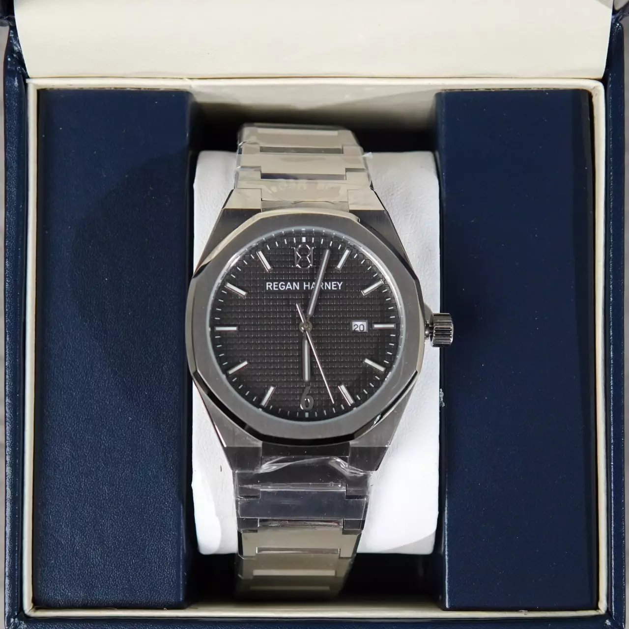 Jam Tangan REGAN HARNEY RH 002-02 REGAL GREY STAINLESS STEEL WATCH 100% ORIGINAL - OS