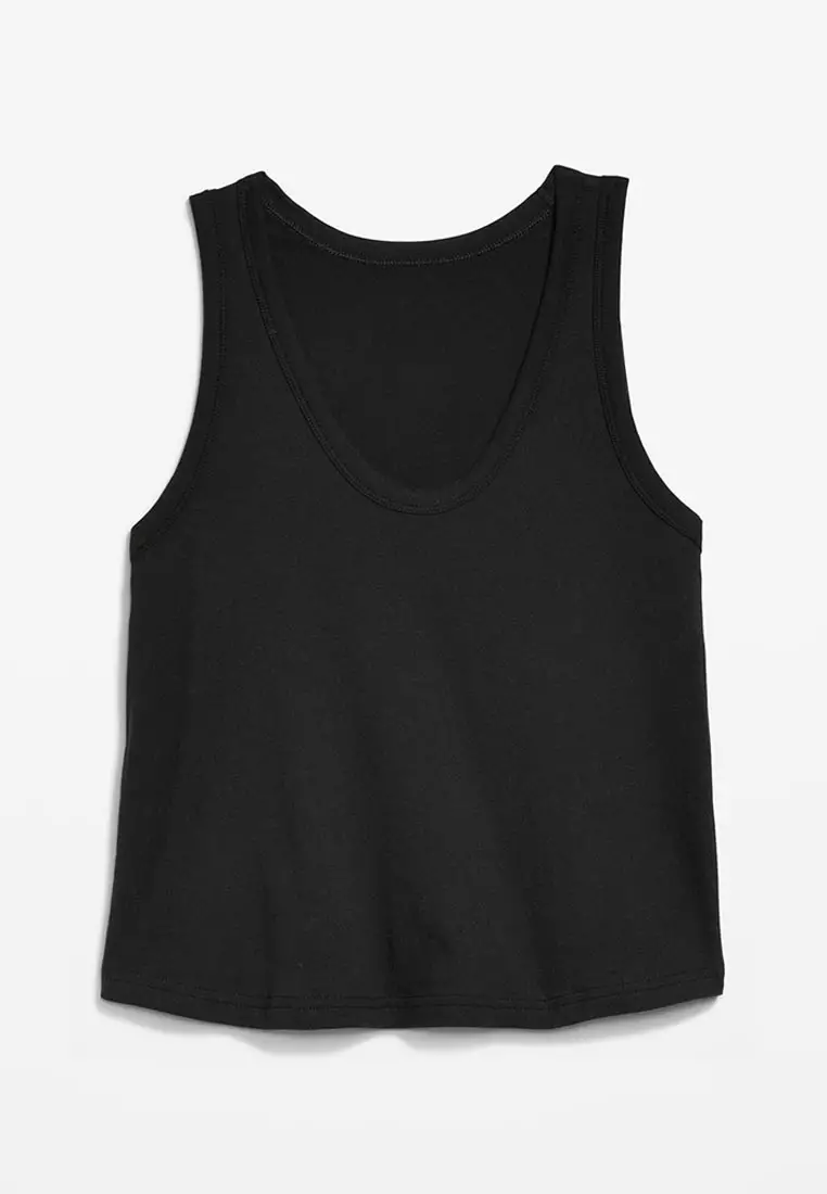 Relaxed Scoop-Neck Tank Top