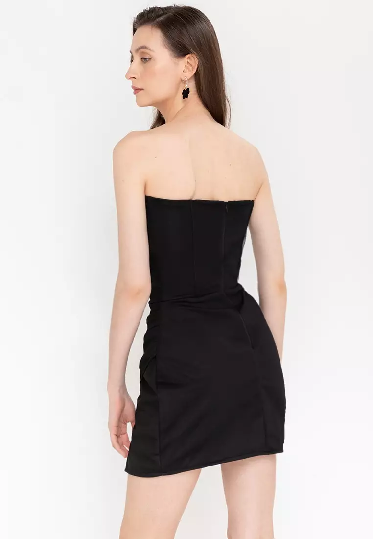 Charmer Corset Wrap Mini Dress