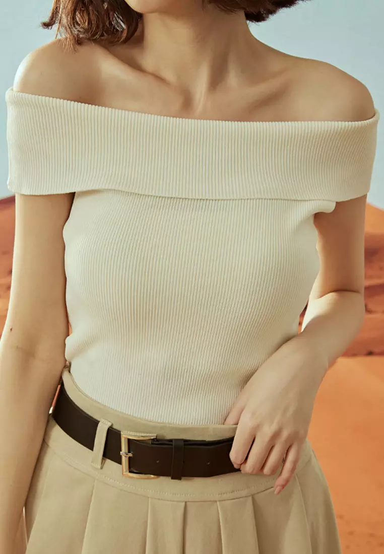 Buy X.O.X.O. Off Shoulder Knit Top 2024 Online ZALORA Singapore