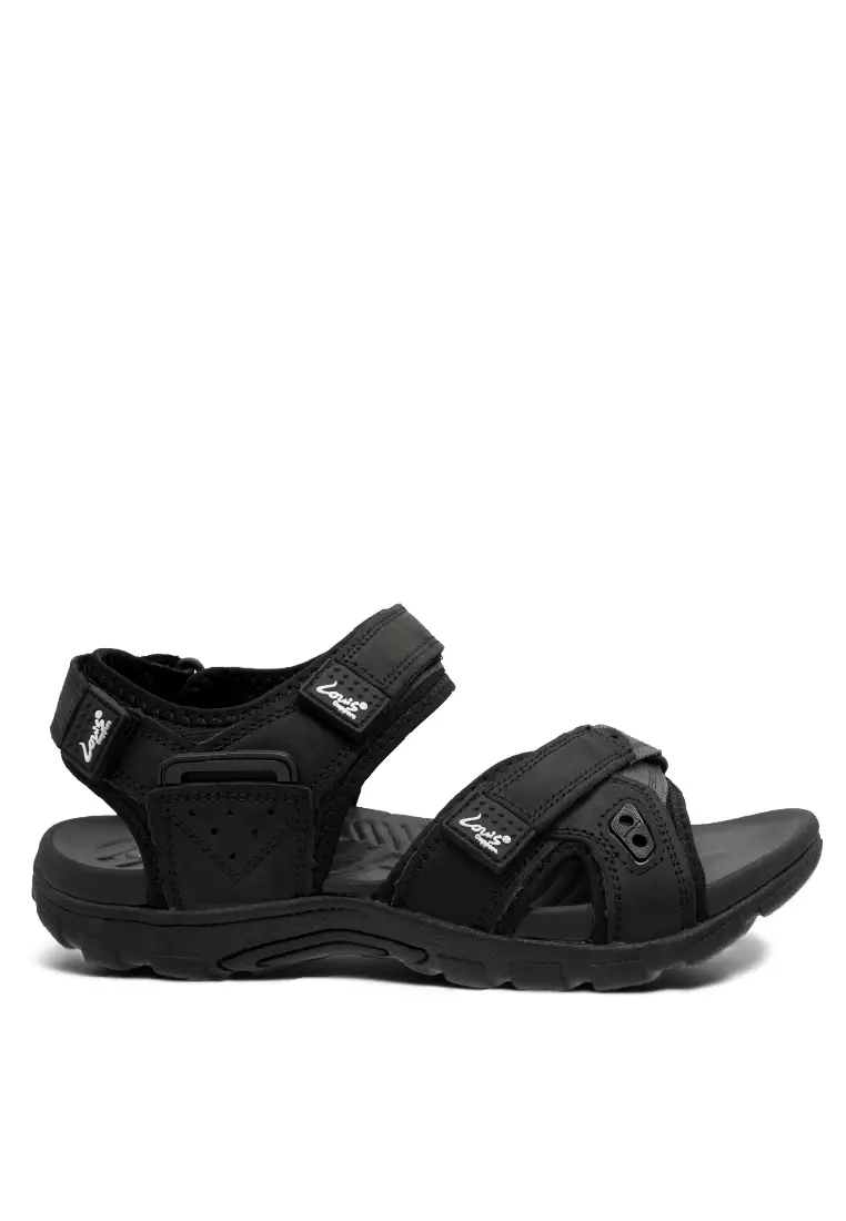Men Slip On Faux Leather Classic Casual Sandals - 250441265