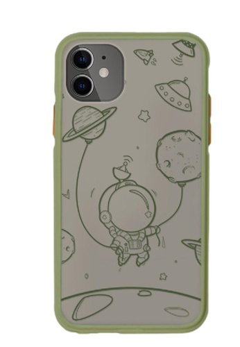 Kings Collection green Alien Planet iPhone 11 Case (KCMCL2212) B6701ACC6DB6FAGS_1
