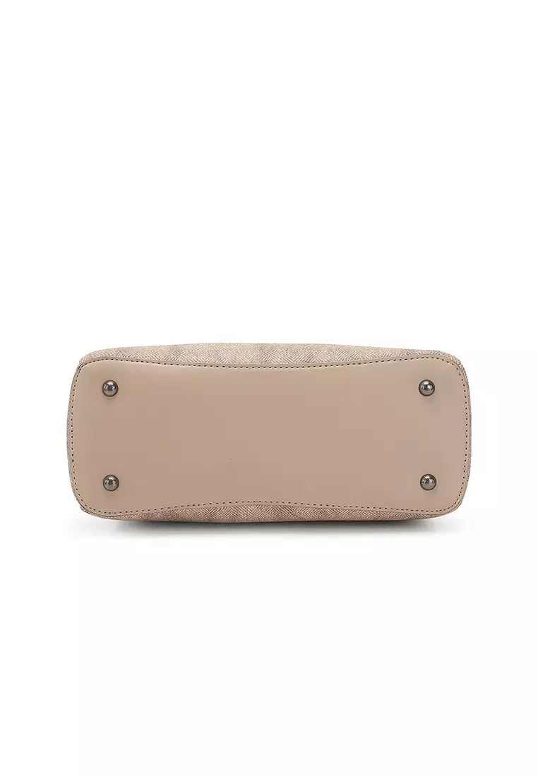 Women's Top Handle Bag / Sling Bag / Crossbody Bag / Shoulder Bag (Tas Tangan Wanita / Tas Selempang Wanita / Tas Bahu Wanita) - Cokelat