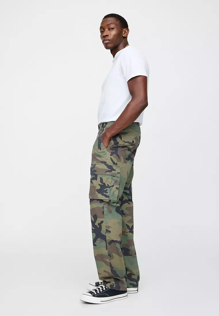 Buy GAP Flex Straight Cargo Washwell Pants 2026 Online | ZALORA