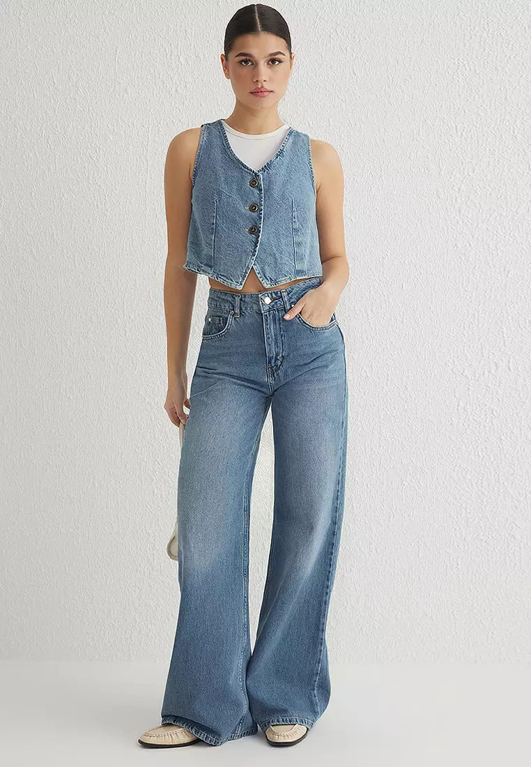 High Waist Wide Leg Jeans