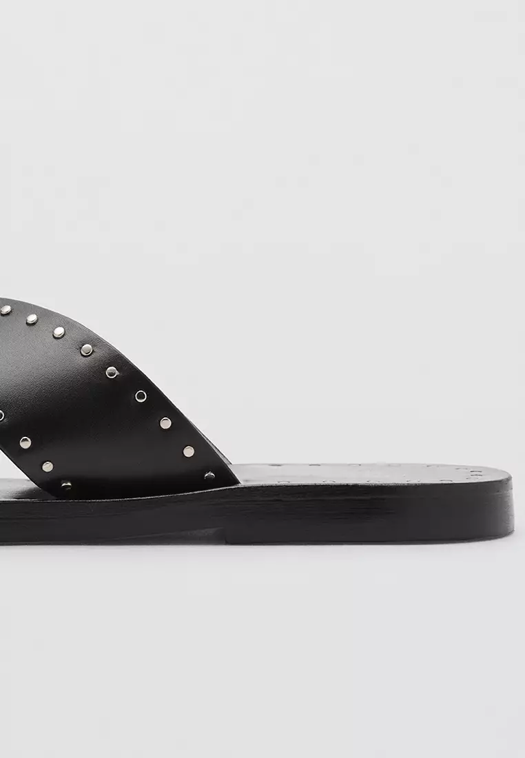 Studded Leather Sandals