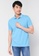 UniqTee blue Single Striped Collar Polo Shirt 6E641AABCA0940GS_1