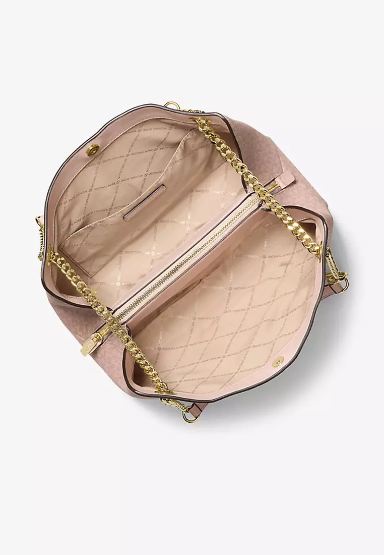 Christina Medium Signature Logo Messenger Bag