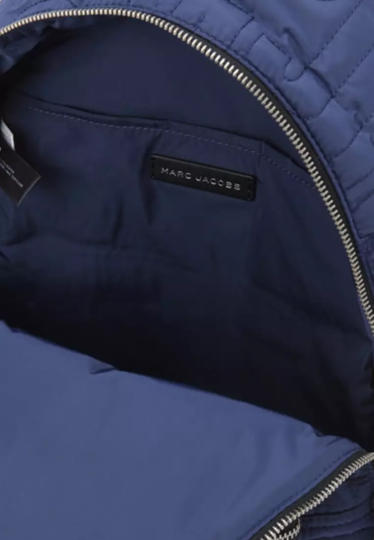 Nylon Jumbled Logo Workwear Backpack Bag in Azure Blue 4S4HBP001H02