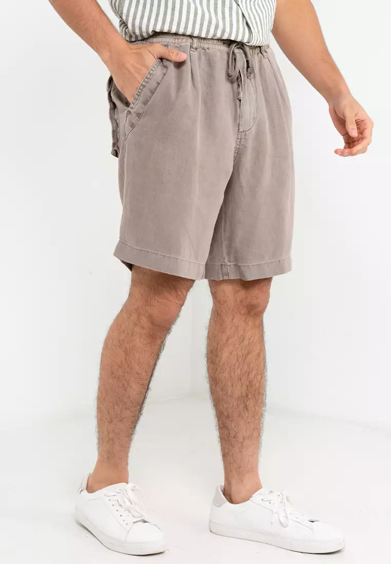 Buy REPLAY Essential Cargo Bermuda Shorts In Linen 2024 Online