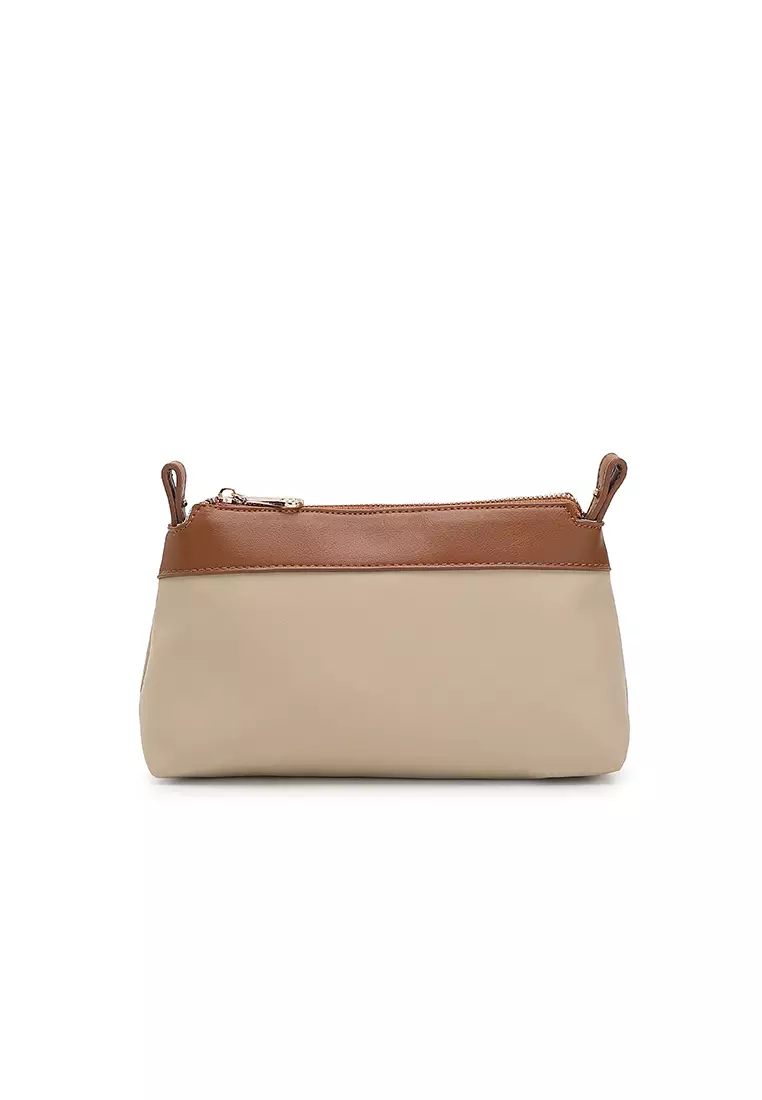 Women's Top Handle Bag / Sling Bag / Crossbody Bag / Shoulder Bag - Beige / Brown