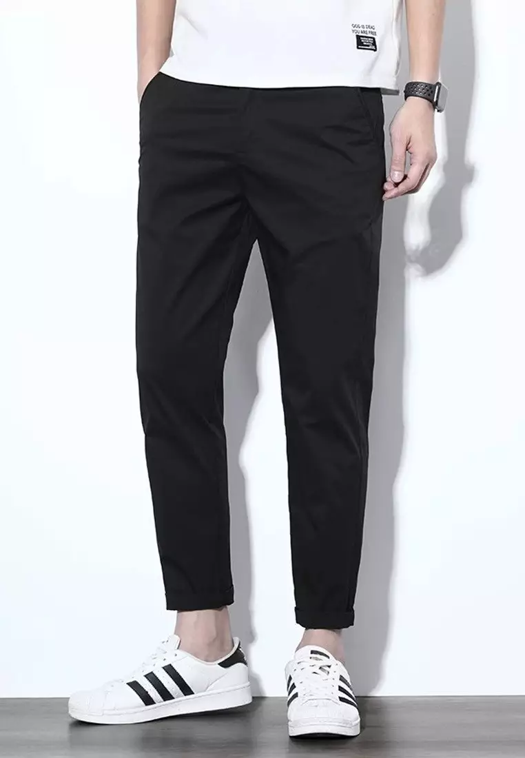 Mens black ankle pants clearance