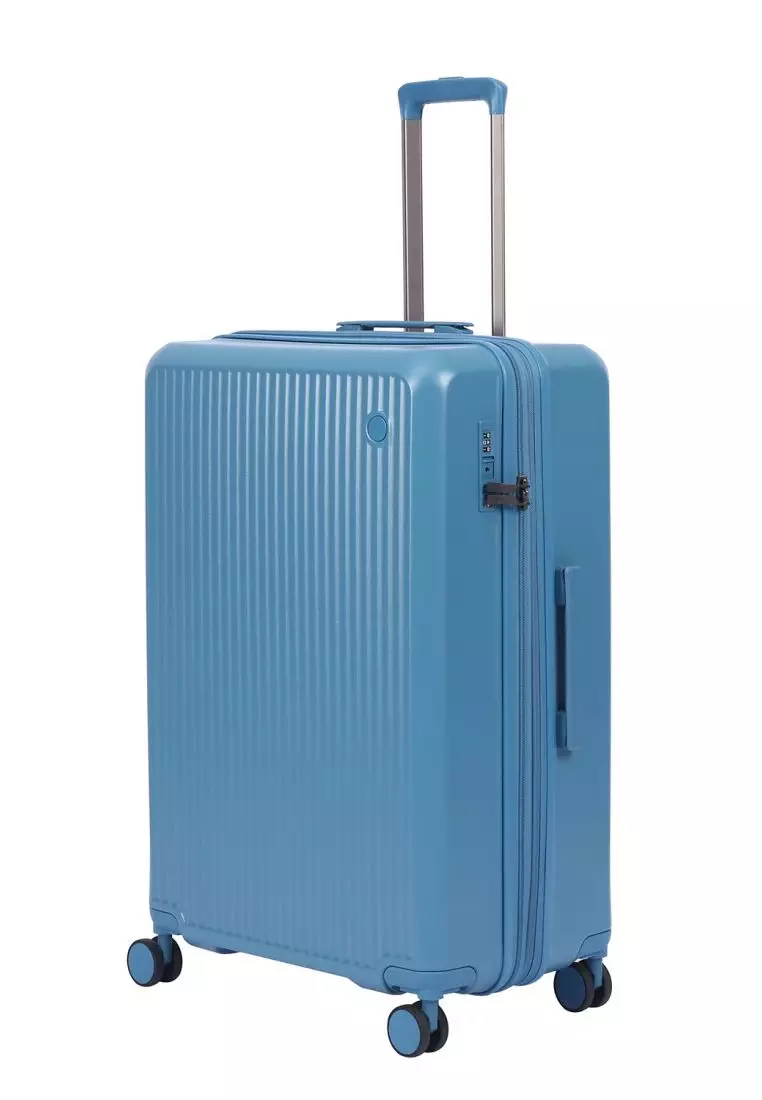 Crossing VIVE Polycarbonate Expandable Large Luggage V2 - Blue