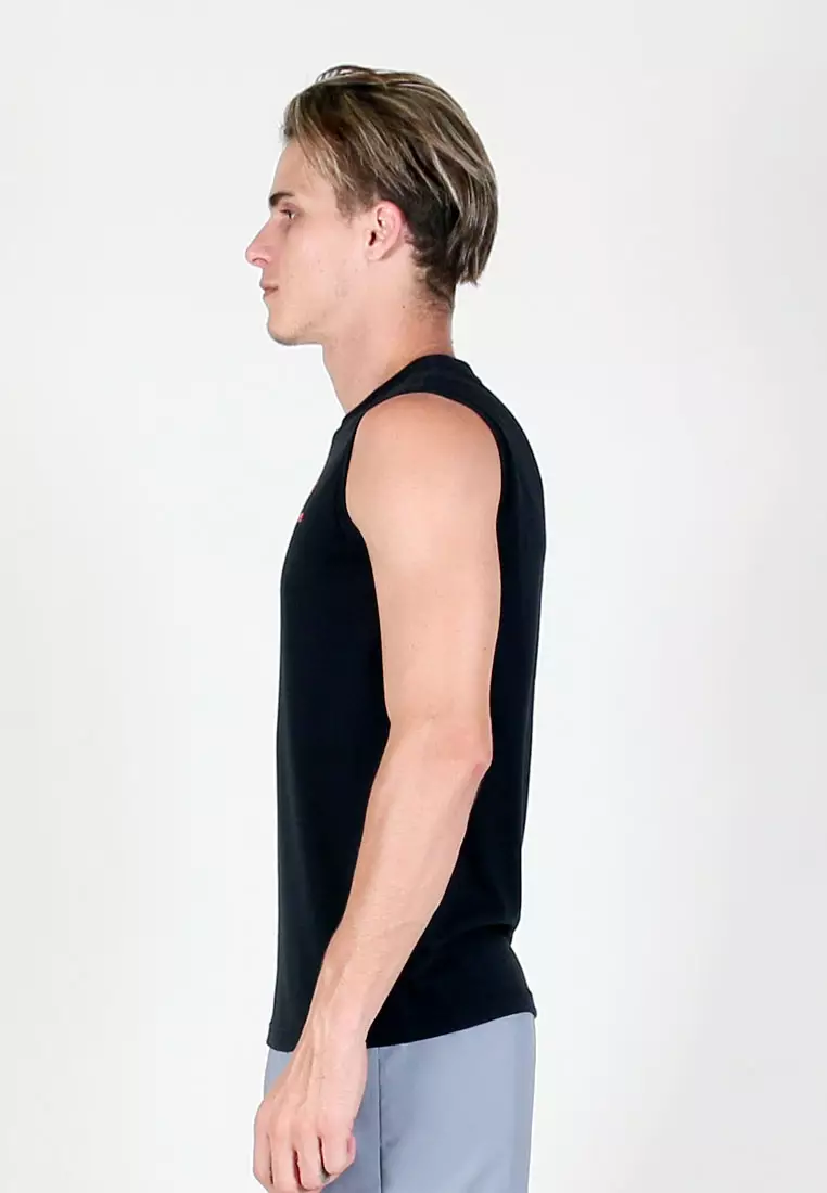 Men Energetic Training Singlet (Black)