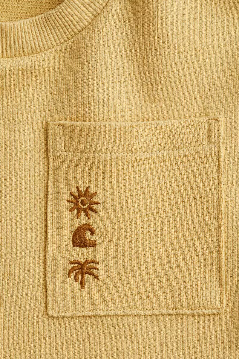 Embroidery-detail cotton T-shirt
