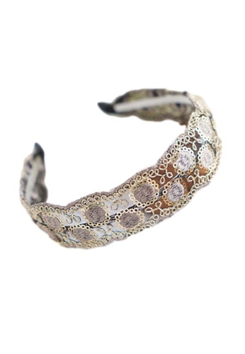 Kings Collection grey Bohemian Embroidered Headband (UPHA20069) 6EC8DACFDB323AGS_1