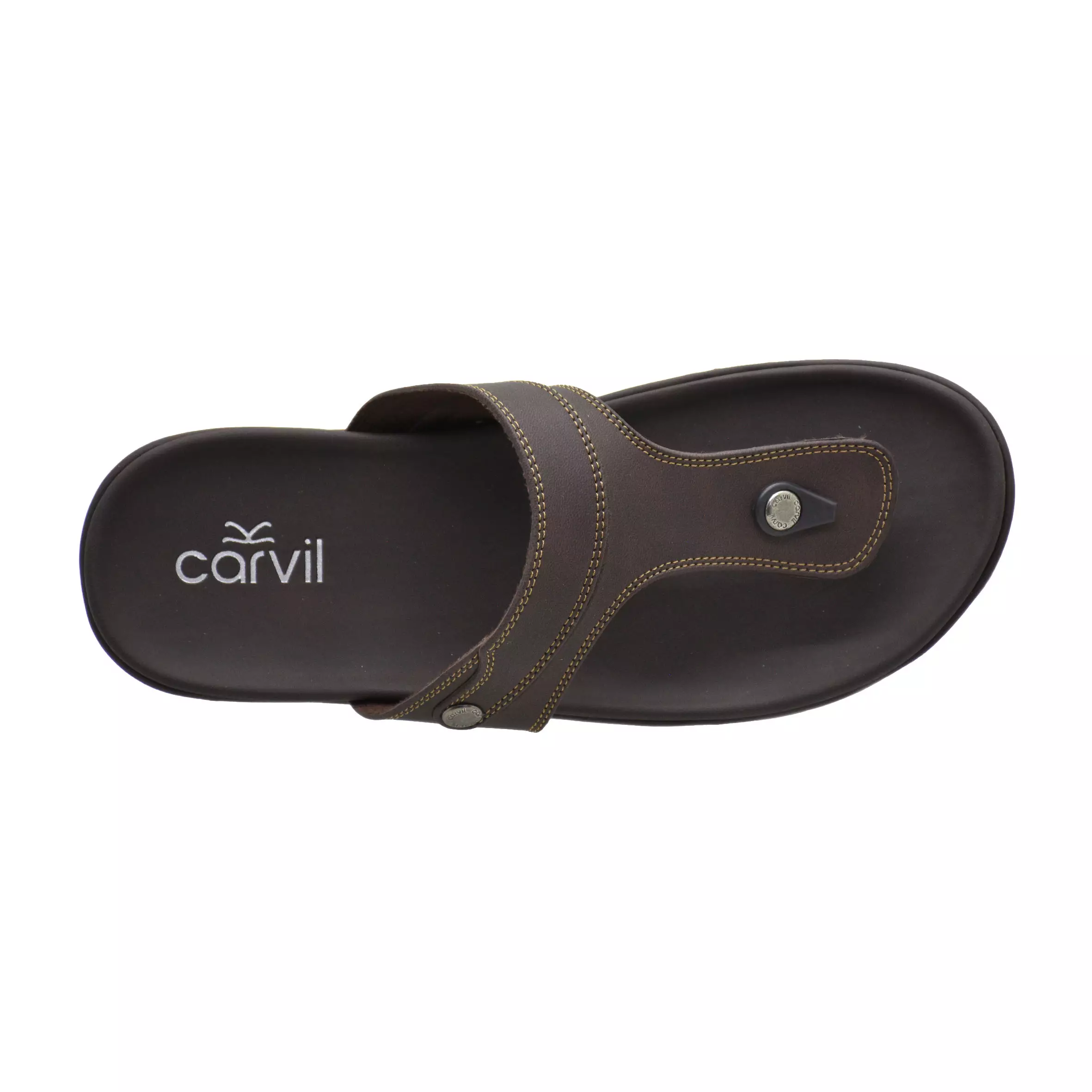 Carvil Sandal Pria Wigan-01 M Dark Brown