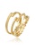 ELLI GERMANY gold Ring Stacking Set Open Geo Minimal Adjustable Gold Plated 9C763AC1EF337BGS_1
