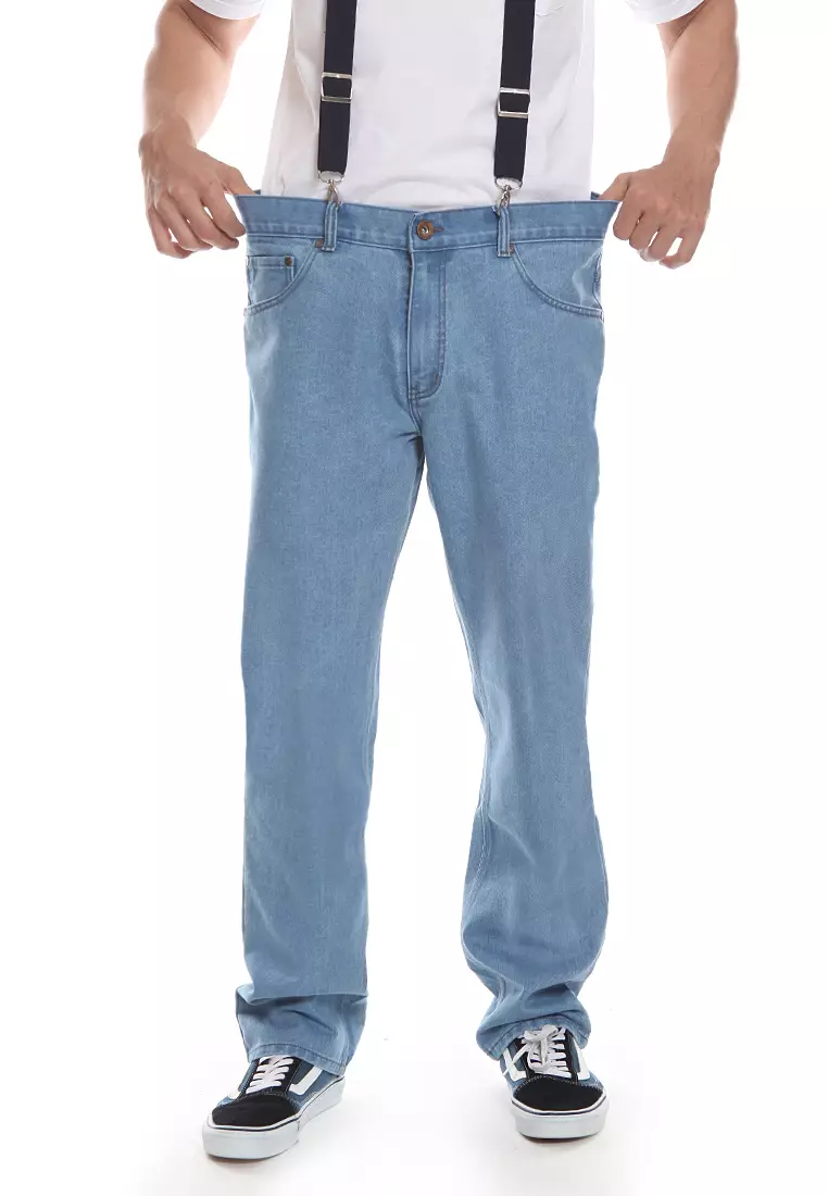 Big size Jeans Non Stretch L-Blue NS2103