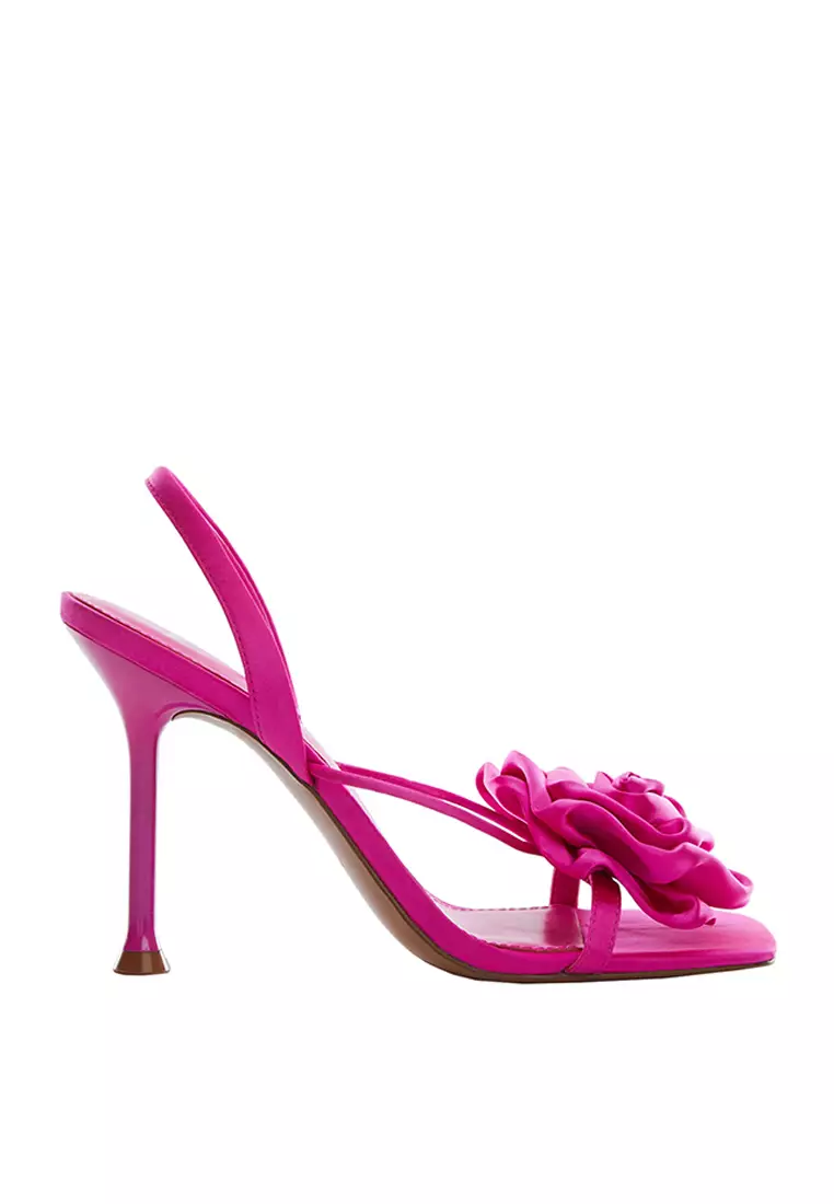 Mango Maxi Flower Heeled Sandals