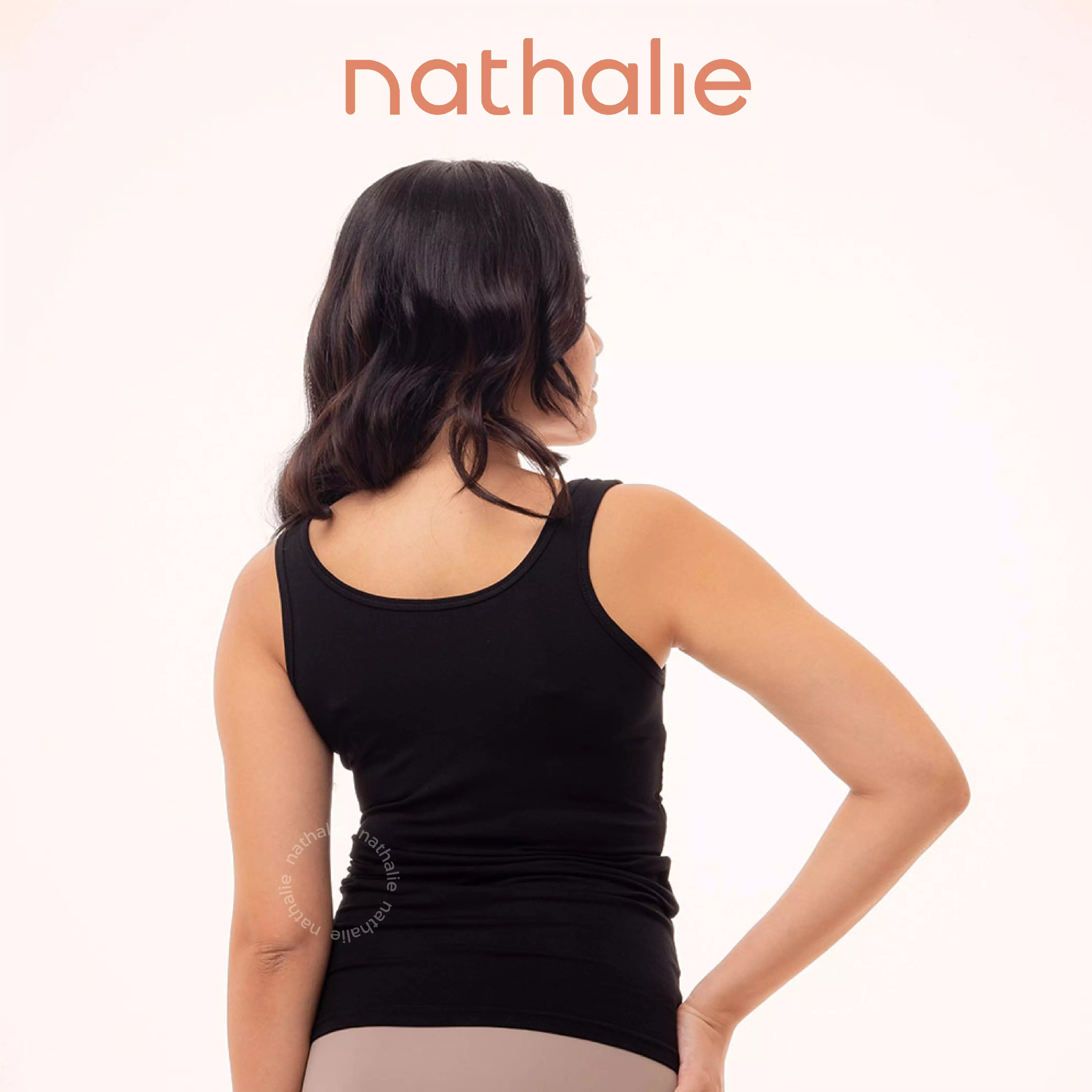 Nathalie Tank Top Tencel NTA 2093 - Putih Gading