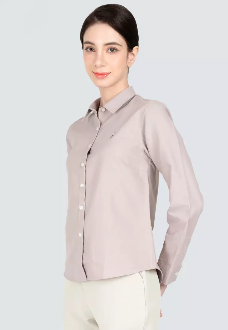 Polo Haus - Women’s Oxford Long Sleeve Shirt P0125-WBWLS001