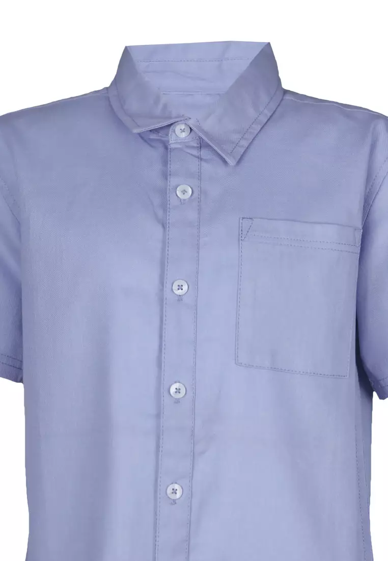 Pito Dito Boy Noliden Kemeja Anak Biru - Size 14